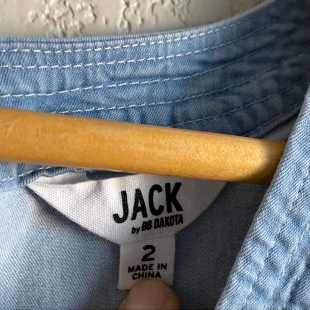 Jack By BB Dakota Suko Blue Jumpsuit Chambray - Picture 11 of 12